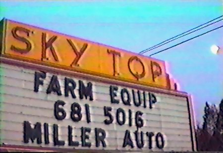 Sky Top Drive-In Theatre - Marquee Side From Darryl Burgess (newer photo)